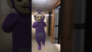 Teletubbie chases me to the backrooms 💀 #funny #scary #teletubbies #backrooms #shorts