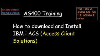 How to download and Install IBM i ACS Access Client Solutions