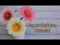 Crepe paper Gerbera tutorial | How to make paper daisy | DIY flower decor