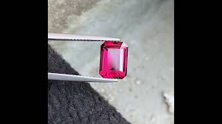 3.70 Carats Natural Umbalite Garnet, Emerald Shape Pinkish red Garnet - 9.92 x 7.30 MM