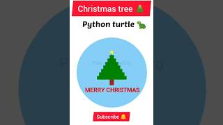 Christmas tree 🌲 in python turtle tutorial#codingstatus #codingstatus#pythonturtle #tutorial#coding