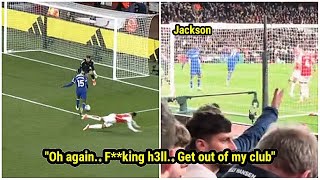 Again and again, Nicolas Jackson missed huge chances vs Arsenal, leaving fans fr
