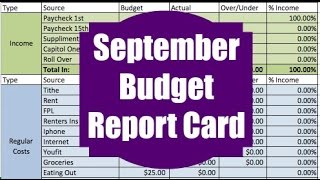 Dumping Debt Fridays | SEPTEMBER ZERO BASED BUDGET | DAVE RAMSEY INSPIRED