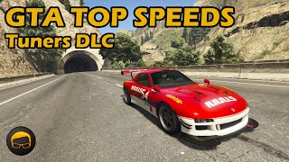 Fastest Tuners DLC Cars - GTA 5 Best Fully Upgraded Cars Top Speed Countdown