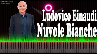 Ludovico Einaudi - Nuvole Bianche - Piano tutorial lyrics cover