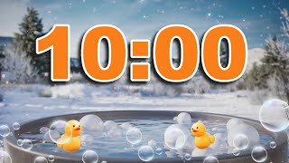 10 Minute Classroom Timer for National Bubble Bath Day (January 8) 🫧