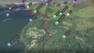 Derwent Water (Western Lake District) - 3D fly-through