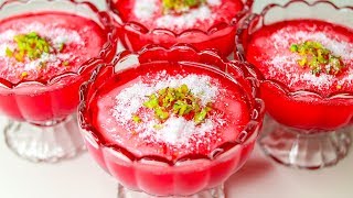 Mahalabia Recipe | Arabic Dessert | Malabi Pudiing | Muhallebi Recipe | Milk Pudding Recipe | Yummy