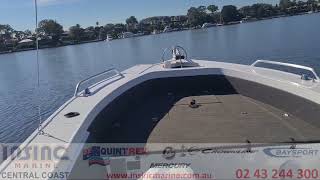 Quintrex 590 Top Ender Pro side console water test & walkthrough