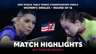 Bernadette Szocs vs Kasumi Ishikawa | 2021 World Table Tennis Championships Finals | WS | R16
