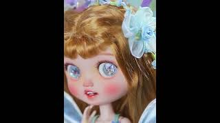 Sylva BJD Doll Lusy Female body Fullset Blue butterfly wings Resin Ball Jointed Dolls Big Eyes Blond