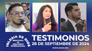 Testimonios 28 de septiembre de 2024 - Iglesia de Dios Ministerial de Jesucristo Internacional