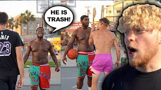 Trash Talker Said, “HE’S F****** TRASH!” 5v5 Basketball At Venice Beach!