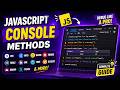 Master JavaScript Console Methods in One Video 🚀 (log, dir, table, time, group) | IT Wala