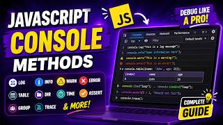 Master JavaScript Console Methods in One Video 🚀 (log, dir, table, time, group) | IT Wala
