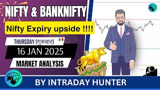 Nifty \u0026 Banknifty | SENSEX Analysis | Prediction For 16 JAN 2025