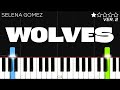 Selena Gomez, Marshmello - Wolves | EASY Piano Tutorial