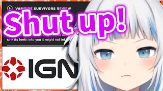 Gura is not Happy with IGN 【Gawr Gura / HololiveEN】