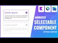 Animated Selectable Item with Jetpack Compose | Android Studio Tutorial