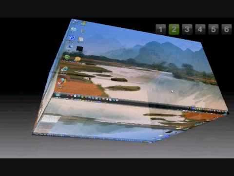Windows Xp Vista 3d Desktop Cube Youtube