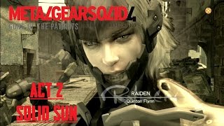 MGS 4 - #3 - Act 2 - Solid Sun - No Alerts Walkthrough - No Commentary