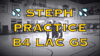 Steph Curry 💦 splashing at Warriors (3-1) practice in Oakland, day before LA Clippers Game 5