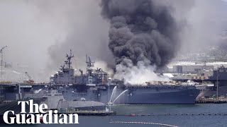 USS Bonhomme Richard fire: US warship rocked by explosion in San Diego