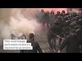 teargas and water cannon used on anti lockdown protesters in prague