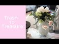 Trash to Treasure | Thrift Store Makeover | Painted Silver Serving Pieces