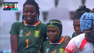 South Africa vs Japan Ladies Rugby 7s Challenge Trophy Quarter Finals Rugby World Cup 7s 2022