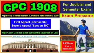 Koppi Setty v Ratnam V. Pamarti Venka, 2009, CPC, Substantial Question Of Law, ( Law Faculty , DU )