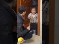 🤣 baby crying after daddy scolding him😅🤣 #shorts