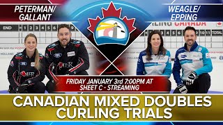 2025 Mixed Doubles Curling Trials - Playoffs - PET/GAL VS WEA/EPP Page 1 vs. 2