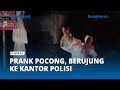 Viral Prank Pocong di Demak Takuti Warga, Berujung Ditendang & Dibawa ke Kantor Polisi