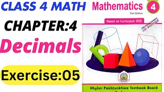 Class 4 Math New Book Chapter 4 Decimals Exercise 5 Question 1 | 4th Math Unit 4 Exercise 5