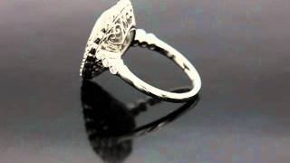 D.R. Pear Shape Diamond Antique Ring Finished!