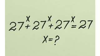 Italy l Very Nice Olympiad Math Exponential Problem l x=?