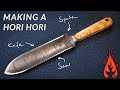 Blacksmithing - Making a Hori Hori - Spade,Knife and Saw!?