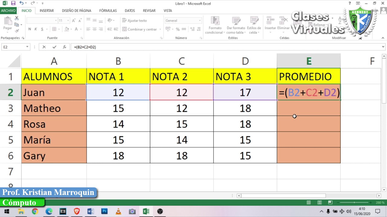 Como Calcular Promedio En Excel Formula Printable Templates Free