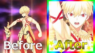 【FGO】ギルガメッシュ  新・旧モーション\u0026バトルキャラ比較【バトルインニューヨーク 2019】