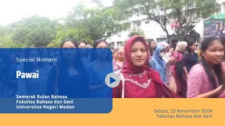 Pawai | Semarak Bulan Bahasa Fakultas Bahasa dan Seni | Universitas Negeri Medan