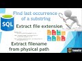 SQL | Extract extension from filename | Extract last occurrence of substring | REVERSE