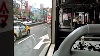 307西藏路公車路線搭乘記錄(20161101)中和臺北段