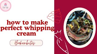 how to make perfect whipping cream at home bakery jesa whipping cream ghr par