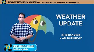 Public Weather Forecast issued at 4AM | March 23, 2024 - Saturday