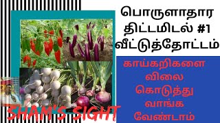 வீட்டுத்தோட்டம் - பொருளாதார திட்டமிடல்| HOME GARDENING| வீட்டுப் பயிர்ச்செய்கை| Shams Sight