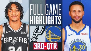 Golden State Warriors vs San Antonio Spurs HIGHLIGHTS 3rd -QTR HD | 2024 NBA season | 3/9/2024