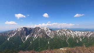 美しき残雪の谷川岳 4K タイムラプス