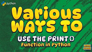 Various ways to use the print() function in Python