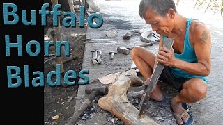 How Blacksmiths make Buffalo Horn Machete Handles